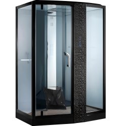 Душевая кабина Orans SR-89102RS Black 150x90 с гидромассажем и хамамом