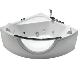 Акриловая ванна Orans BT-62118M 140x140 с гидромассажем, угловая
