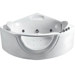 Акриловая ванна Orans OLS-BT65103 150x150 с аэро и гидромассажем, угловая