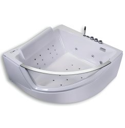 Акриловая ванна Orans OLS-BT65107 150x150 с аэро и гидромассажем, угловая