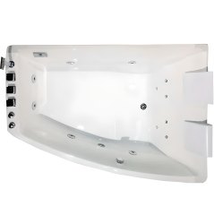 Акриловая ванна Orans BT-65100 XR 170x120 с гидромассажем, угловая