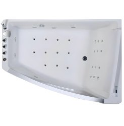 Акриловая ванна Orans BT-65109 R 170x120 с аэро и гидромассажем, угловая