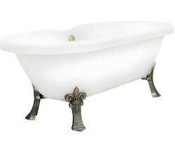 Акриловая ванна Radomir Леонесса 175x80, отдельностоящая на бронзовых ножках