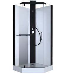 Душевая кабина Black & White G8705 90x90 с гидромассажем