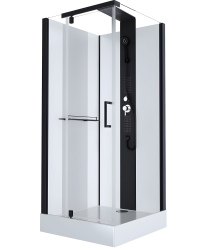 Душевая кабина Black & White G8702 90x90 с гидромассажем