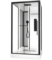 Душевая кабина Black & White G8028 115x90 с гидромассажем