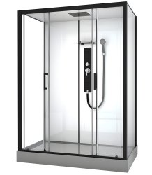 Душевая кабина Black & White G8010 160x85 с гидромассажем