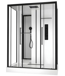 Душевая кабина Black & White G8030 160x85 с гидромассажем