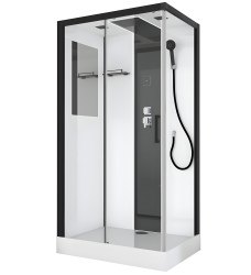 Душевая кабина Black & White G8800 110x80 с гидромассажем