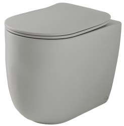 Приставной унитаз Kerasan Nolita 531859 Grigio matt, светло серый