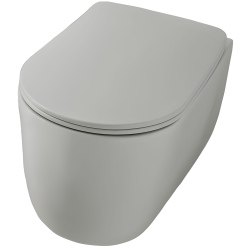 Подвесной унитаз Kerasan Nolita 531459 Grigio matt, светло серый