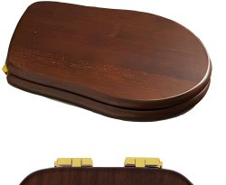 Сидение для унитаза Kerasan Retro 108740, фурнитура золото