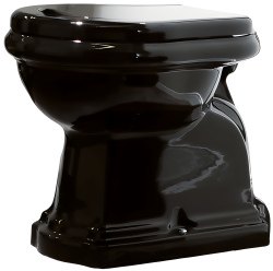 Приставной унитаз Kerasan Retro 101004 Nero, черный