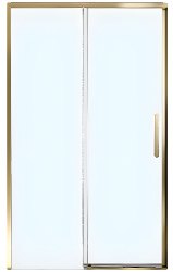 Душевая дверь Veconi Premium Trento PTD-40G 140x200, профиль золотой