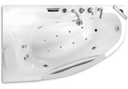 Акриловая ванна Gemy G9046 II O L 170x100 с гидро и аэромассажем