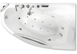 Акриловая ванна Gemy G9046 II O R 170x100 с гидро и аэромассажем