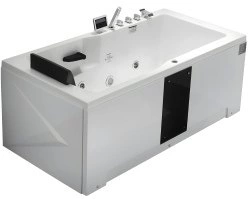 Акриловая ванна Gemy G9066 II K R 170x85 с гидромассажем и аэромассажем