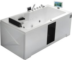Акриловая ванна Gemy G9066 II O R 170x85 с гидромассажем и аэромассажем