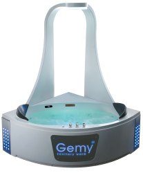 Акриловая ванна Gemy G9069 K 150x150 с гидромассажем и аэромассажем