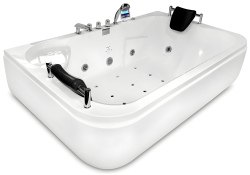 Акриловая ванна Gemy G9085 K R 180x115 с аэромассажем и гидромассажем