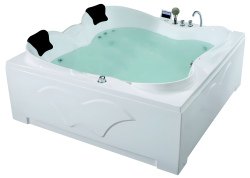 Акриловая ванна Gemy G9089 O L 187x187 с аэромассажем и гидромассажем