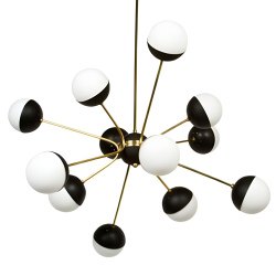 Подвесная люстра Imperiumloft Rewire Custom Orb Chandelier In 1950