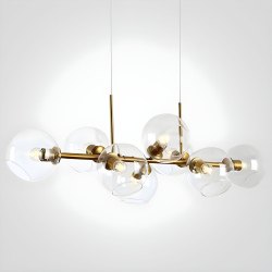 Подвесная люстра Imperiumloft Staggered Glass Chandelier 8 40.2211