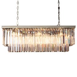 Подвесная люстра Imperiumloft RH 1920S ODEON CLEAR GLASS FRINGE 40,1536