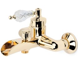 Смеситель для ванны с душем Boheme Vogue 213-CRST, золото