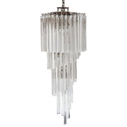 Подвесная люстра Imperiumloft Odeon Chandelier Helix Clear 40,193