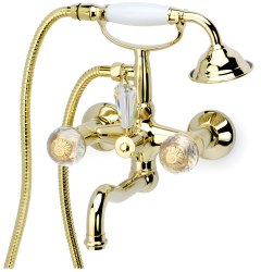 Смеситель для ванны с душем Boheme Crystal 293-CRST