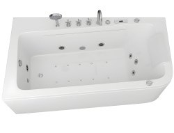 Акриловая ванна Grossman GR-17095L 170x95 с гидромассажем и аэромассажем