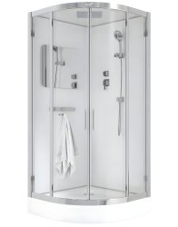 Душевая кабина Ceruttispa Viva 91 90x90 с верхним душем