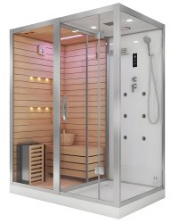 Душевая кабина Ceruttispa Albano-L White 8350 180x110 с гидромассажем