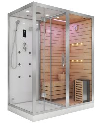 Душевая кабина Ceruttispa Albano-R White 8349 180x110 с гидромассажем