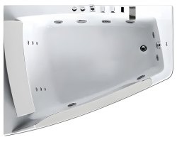 Акриловая ванна Gemy G9056 B L 170x130 с гидромассажем