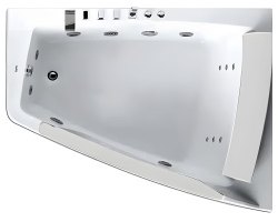 Акриловая ванна Gemy G9056 B R 170x130 с гидромассажем