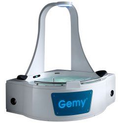 Акриловая ванна Gemy G9070 K 170x170 с гидро и аэромассажем