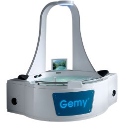 Акриловая ванна Gemy G9070 O 170x170 с гидро и аэромассажем