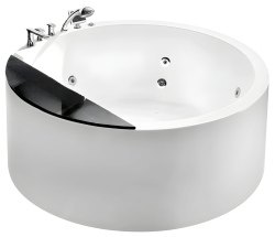 Акриловая ванна Gemy G9230 K 150x150 с гидромассажем и аэромассажем