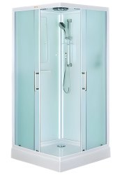 Душевая кабина Esbano Led ESKL100CKR 100x100 с верхним душем
