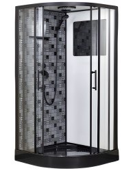 Душевая кабина Esbano ESB-100CR 100x100 с верхним душем