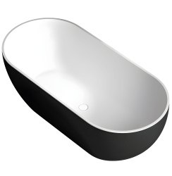 Акриловая ванна Abber AB9241MB 172x79, отдельностоящая