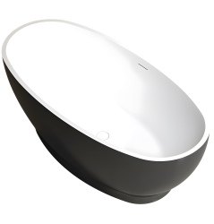 Акриловая ванна Abber AB9207MB 165x80, отдельностоящая