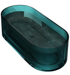 Ванна из полиэфирной смолы Abber Kristall AT9708Aquamarin 170x75