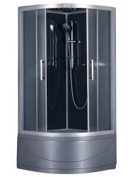 Душевая кабина Esbano Grey ESGT-90CRB 90x90 с верхним душем