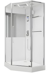 Душевая кабина Black & White G8895 100x100 с гидромассажем