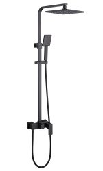 Душевая система Abber Daheim AF8220B, черная матовая