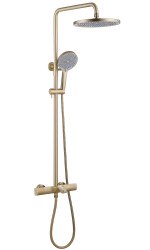 Душевая система Abber Thermostat AF8516G с изливом, матовое золото