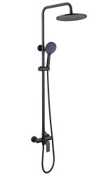 Душевая система Abber Weiss Insel AF8020B, черная матовая